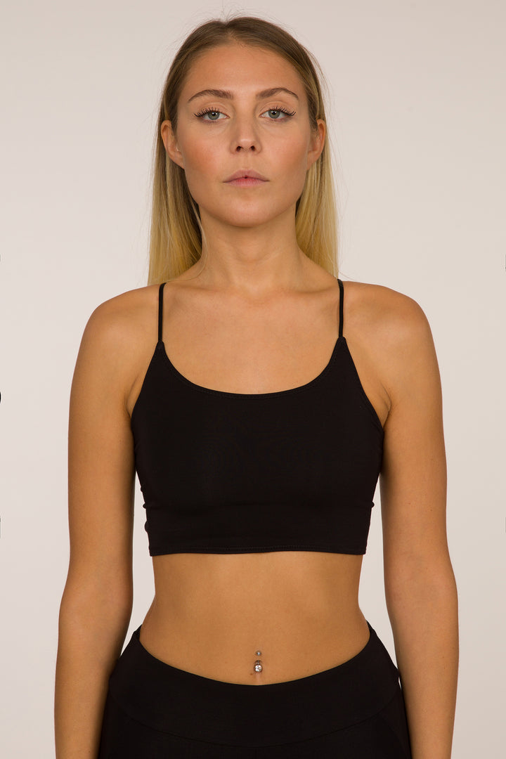 Yama Sport Bra - Black/Black