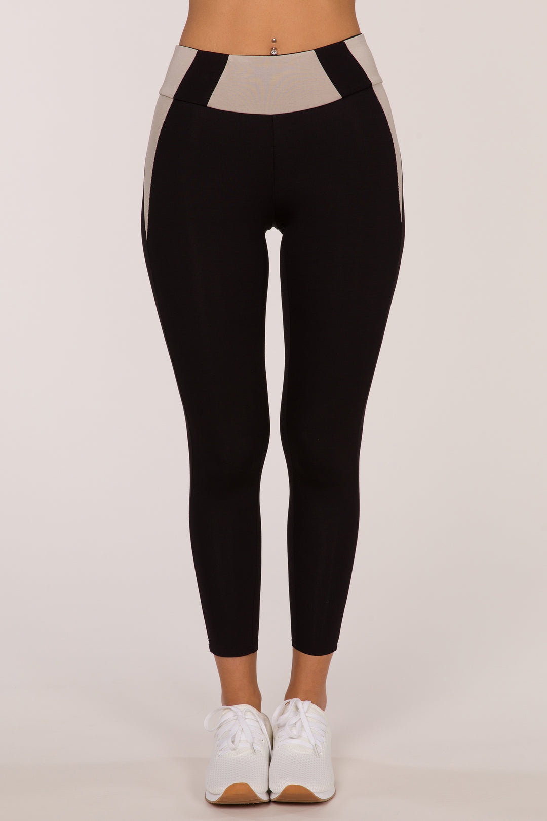 London High Rise 7/8 Legging - Black/Ice