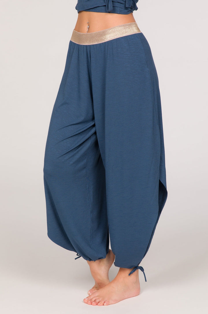 Boho Harem Pants - Blu mirtillo