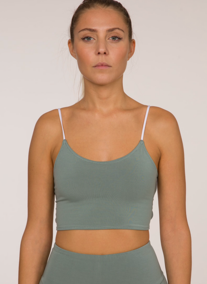 Yama Sport Bra - Sage/White