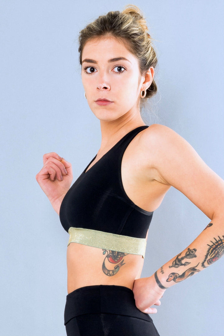 NY Sport Bra - Black/Green