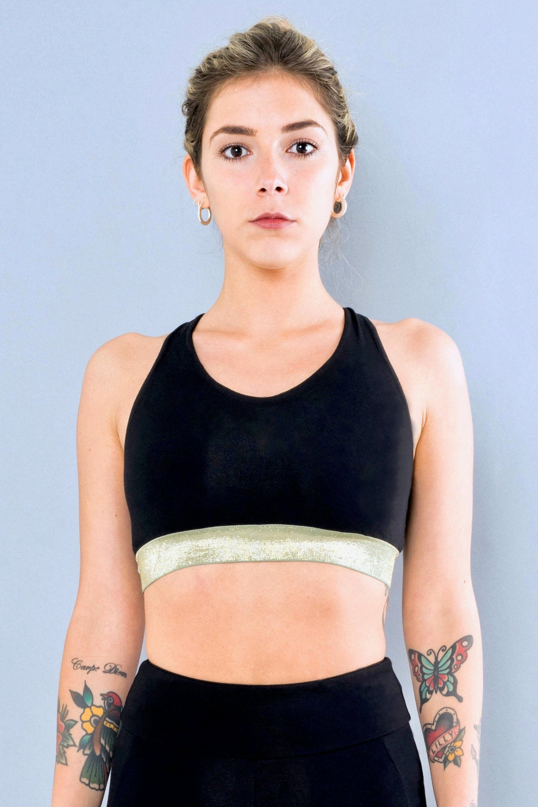 NY Sport Bra - Black/Green