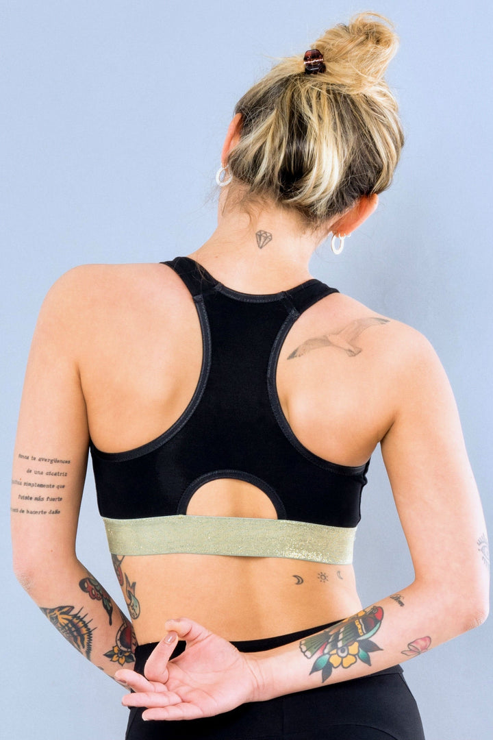 NY Sport Bra - Black/Green