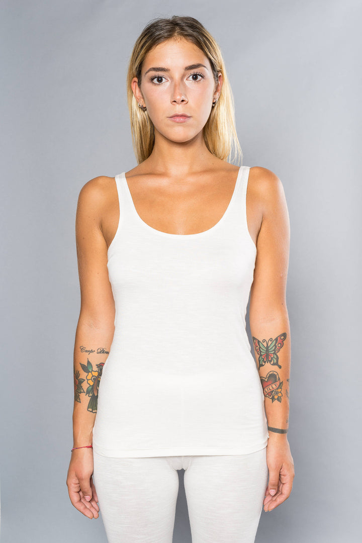 In-Ex Bamboo Essential Tank Top - White