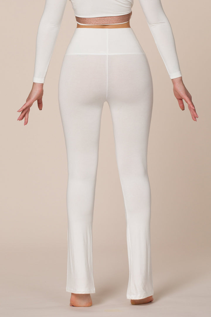 Kali Legging - Super High Rise Flared - White