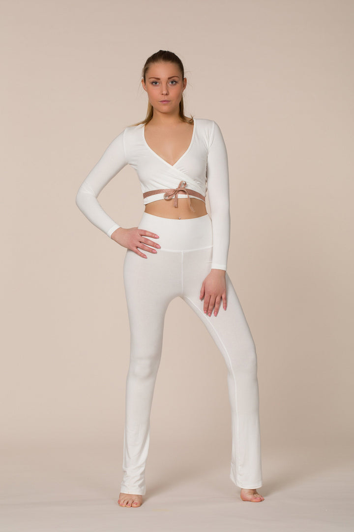 Kali Legging - Super High Rise Flared - White