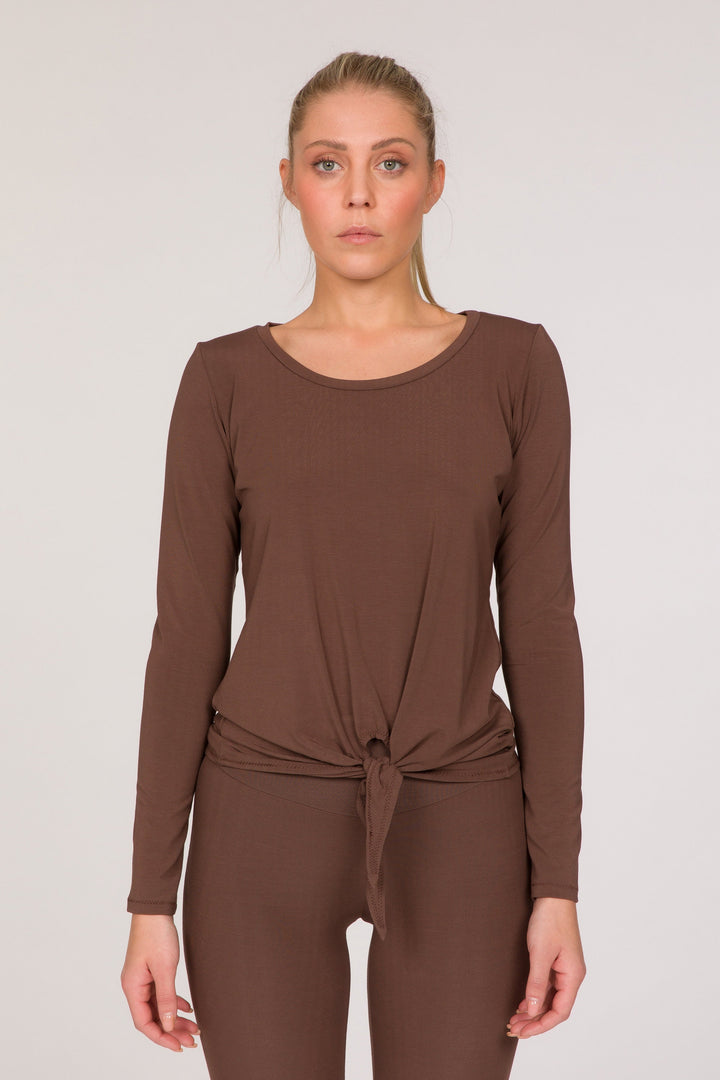 Practice Long Sleeve Top - Front Knot