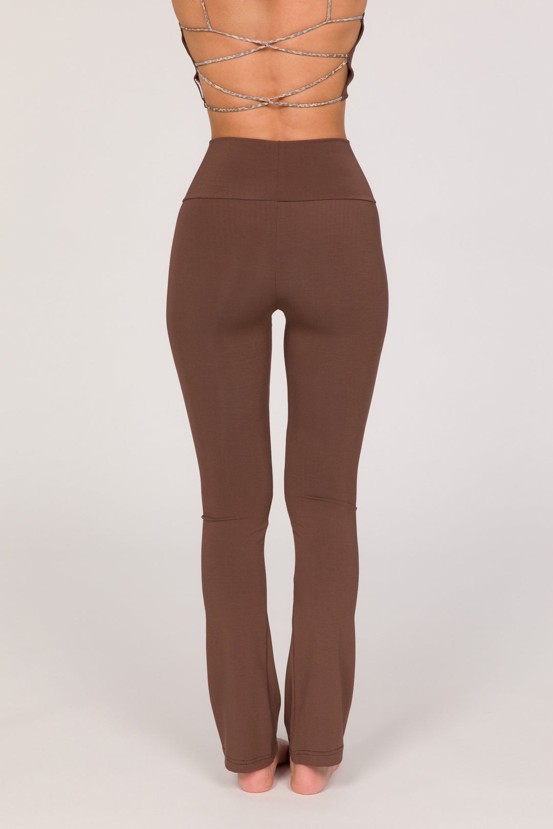 Kali Legging - Super High Rise Flared - Chocolate