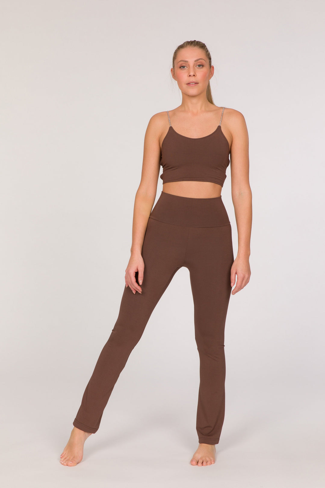 Kali Legging - Super High Rise Flared - Chocolate