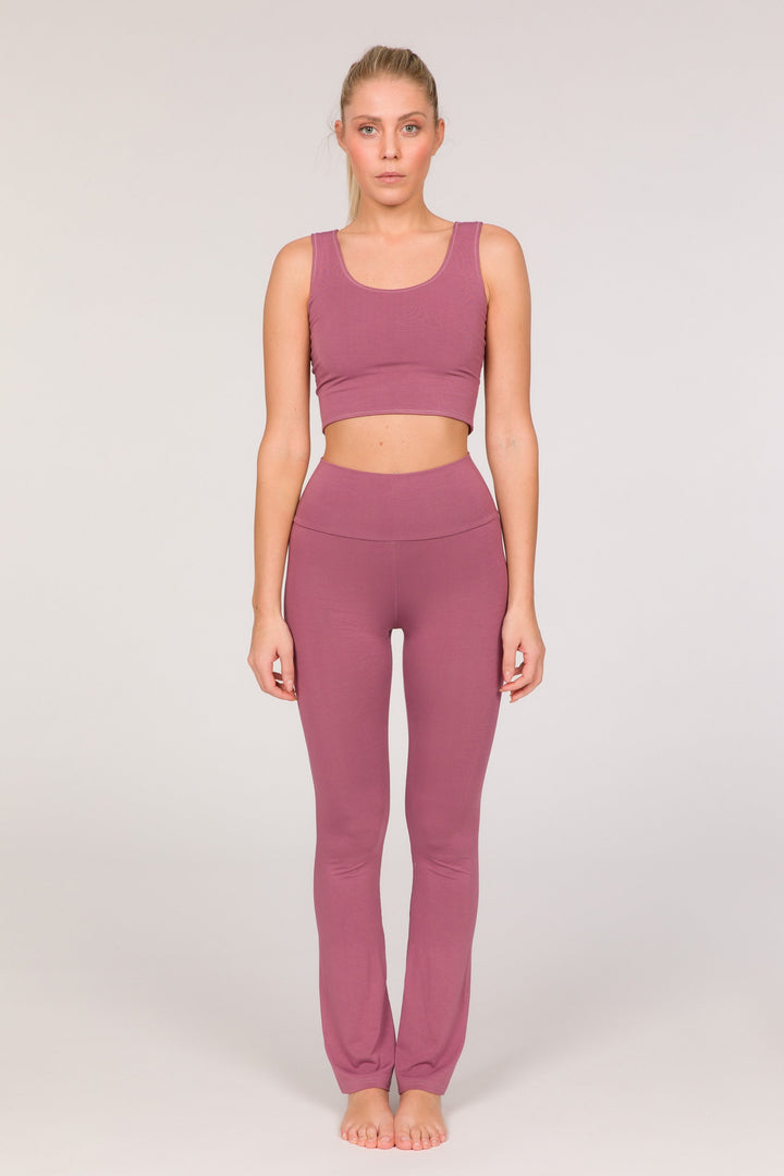 Fit Crop Tank Bra - Magenta