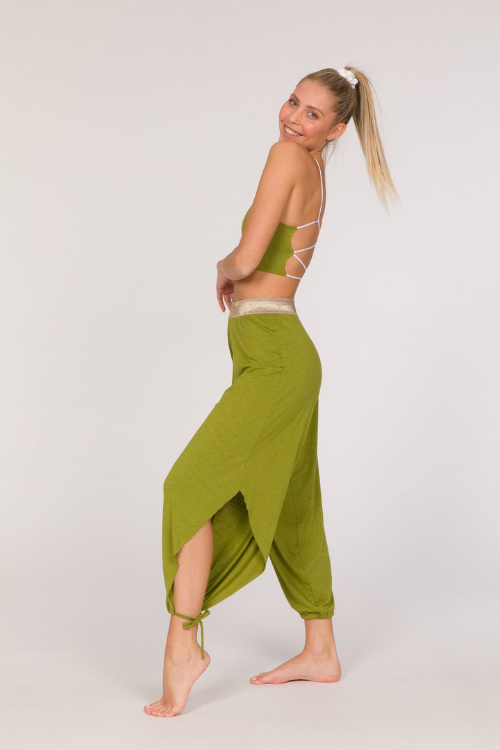 Boho Harem Pants - Green