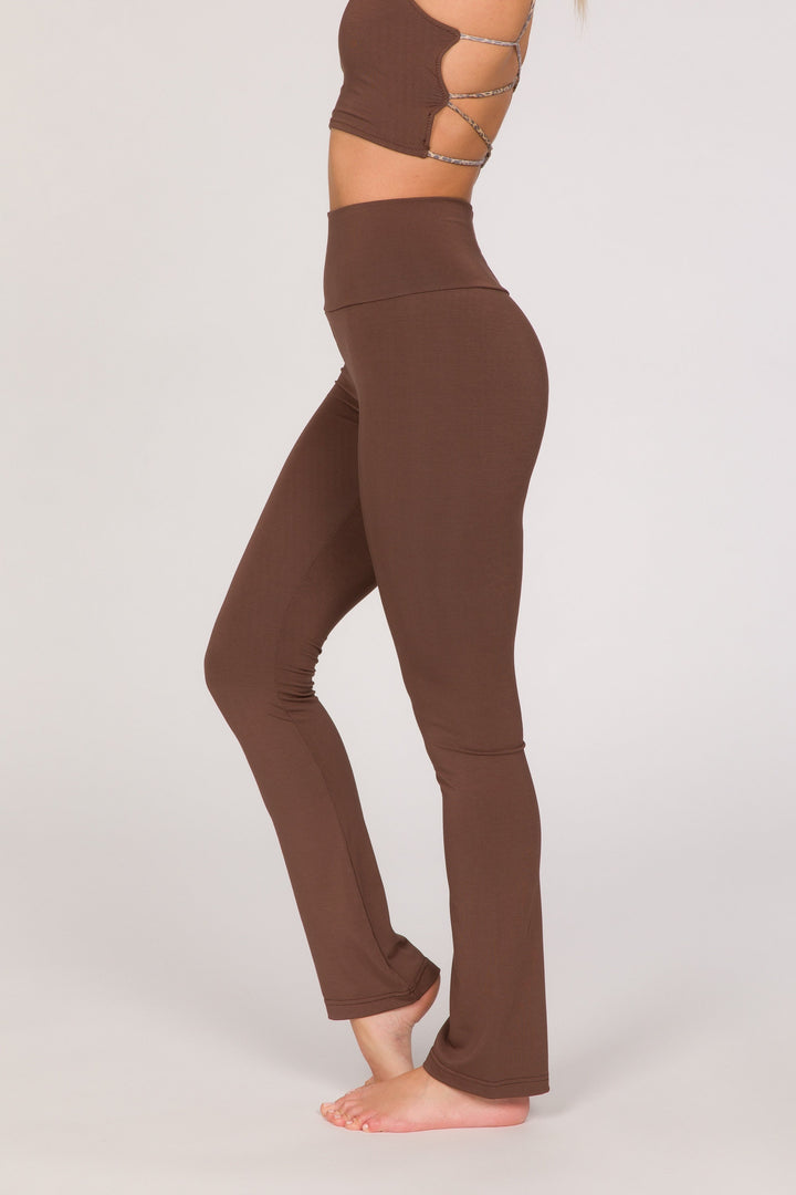 Kali Legging - Super High Rise Flared - Chocolate