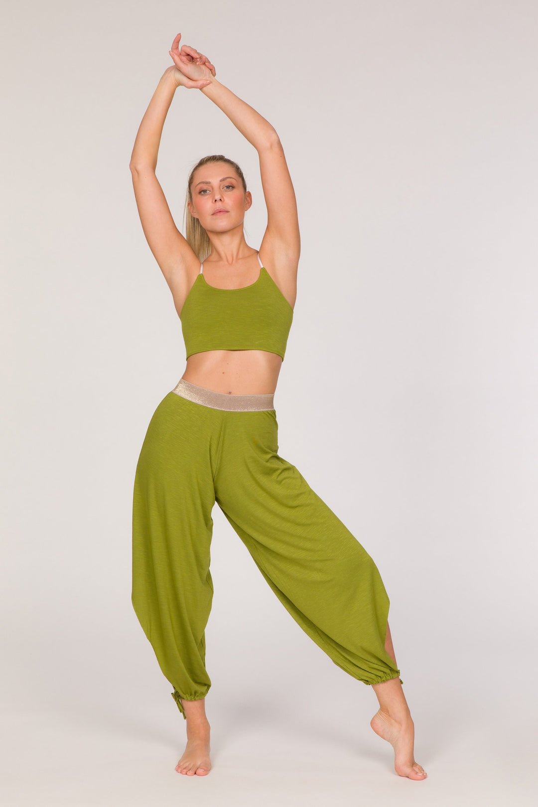 Boho Harem Pants - Green