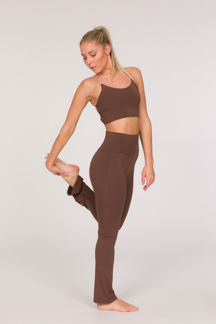 Kali Legging - Super High Rise Flared - Chocolate