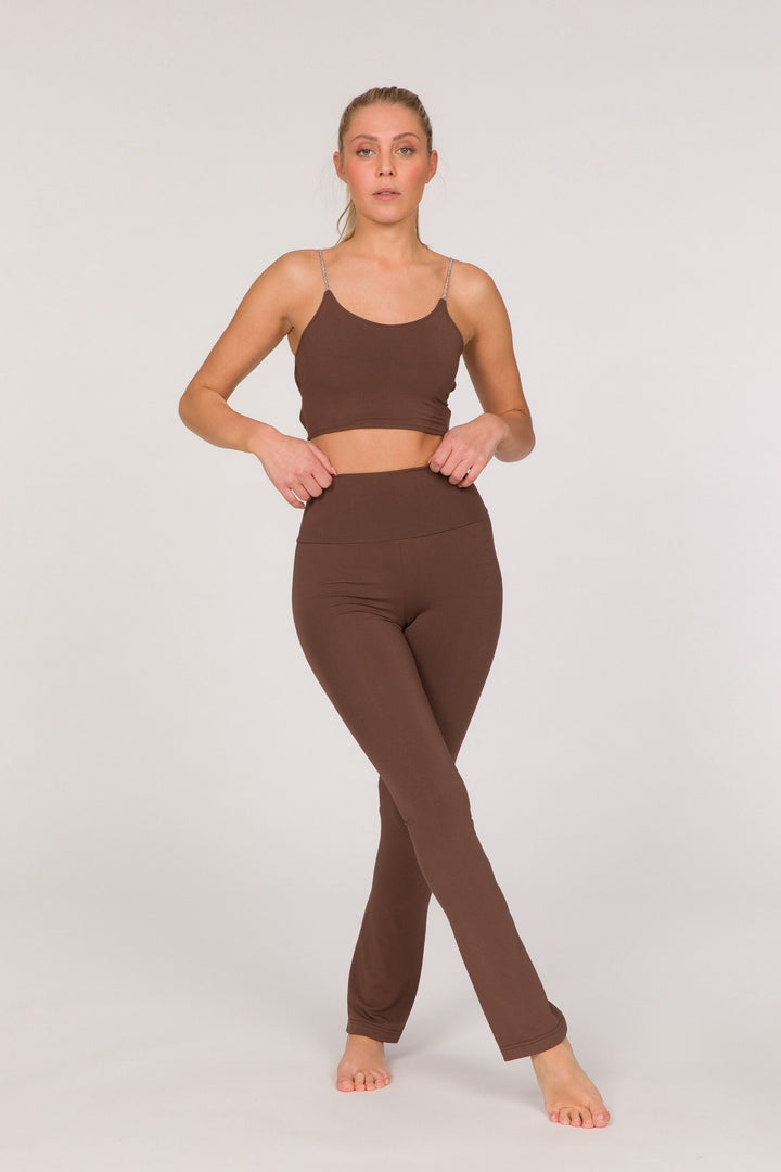 Kali Legging - Super High Rise Flared - Chocolate