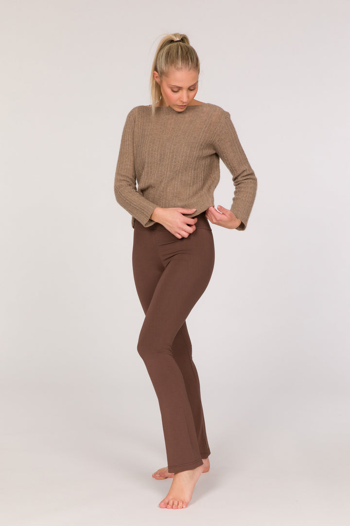 Dalai Eco-Cashmere Cable Knit Jumper - Dark Beige