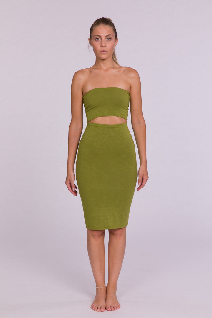 Luisa Bamboo Skirt / Tube Dress - Green